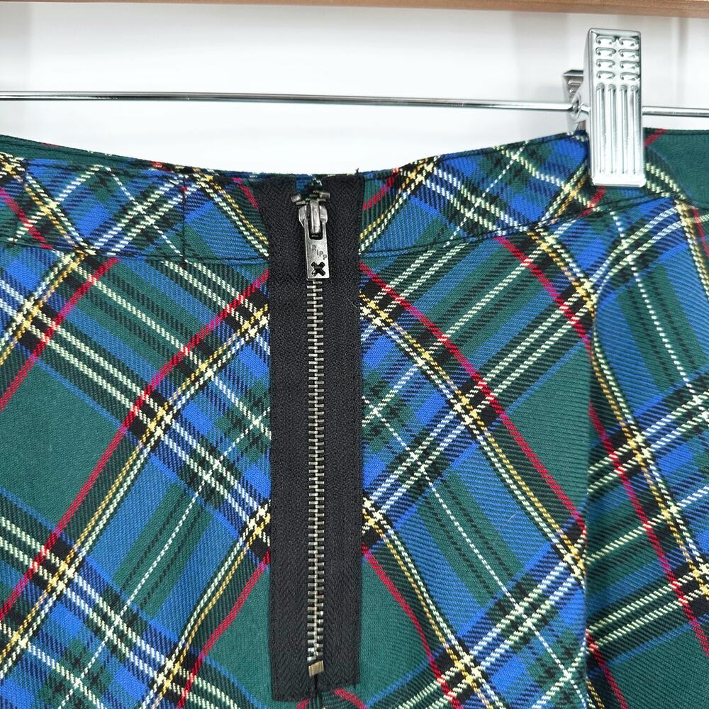 Tripp NYC Plaid Mini Circle Skirt XS Mall Goth 90s Punk Grunge Emo Dark Academia - Picture 3 of 9
